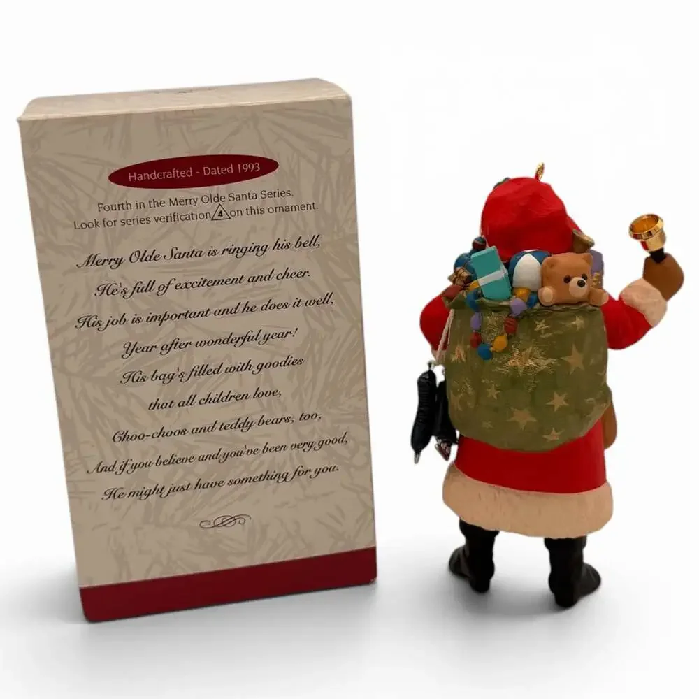 1993 Hallmark Keepsake Merry Olde Santa Collector's Series #4 Christmas Ornament